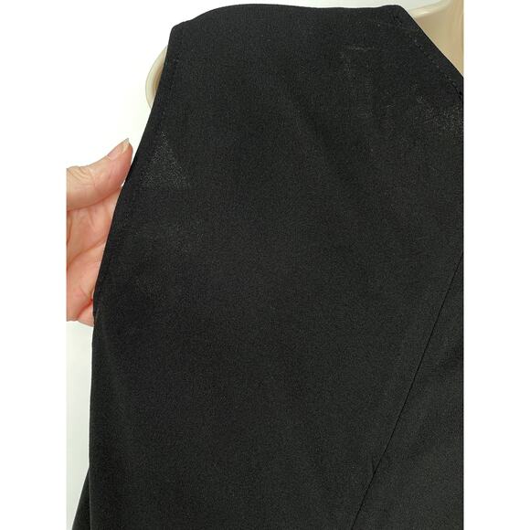 Lulus NEW Enticing Endeavors Black Jumpsuit XL Wide Leg Crepe Knit Square Neck - Picture 7 of 11